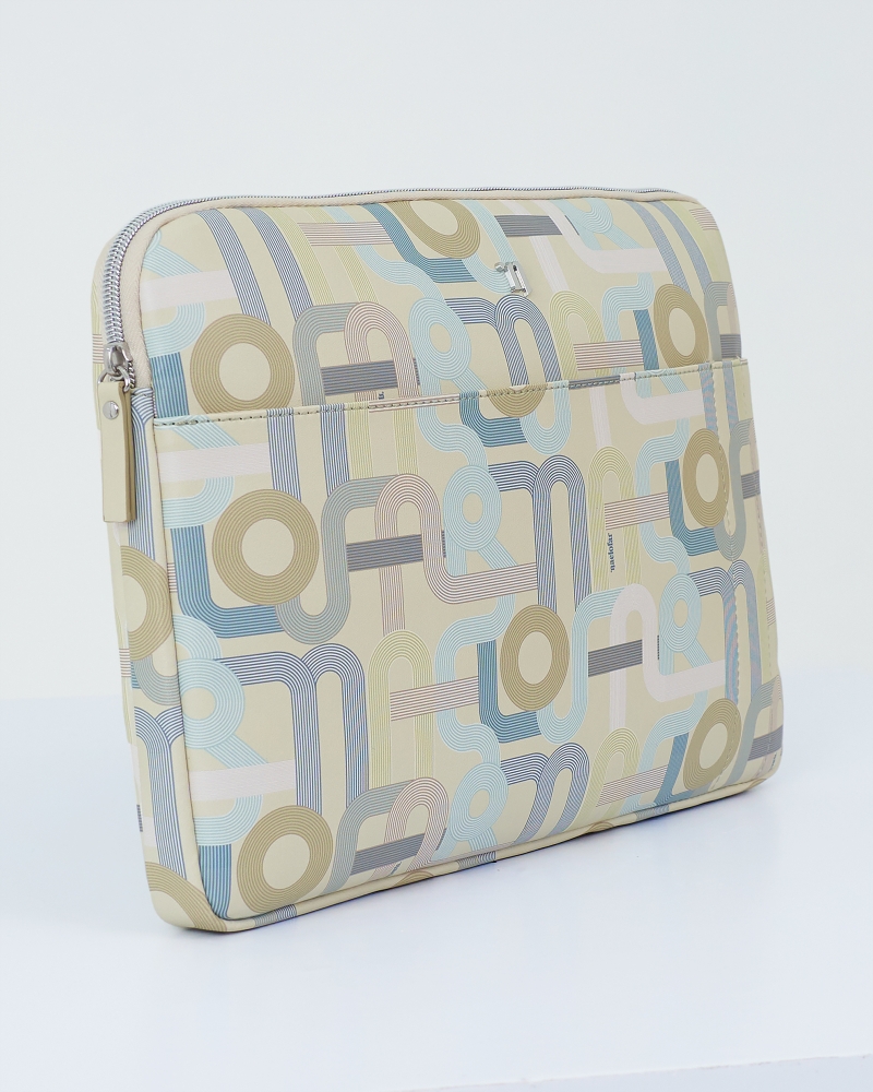 MONOGRAM MANIA LAPTOP SLEEVE - DUSTY GREEN