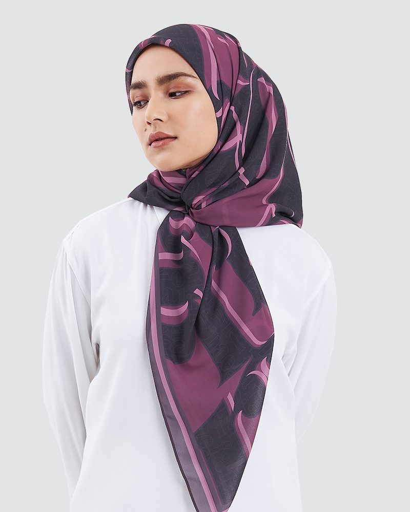 NAELOFAR MONOGRAM SQUARE - BERRY