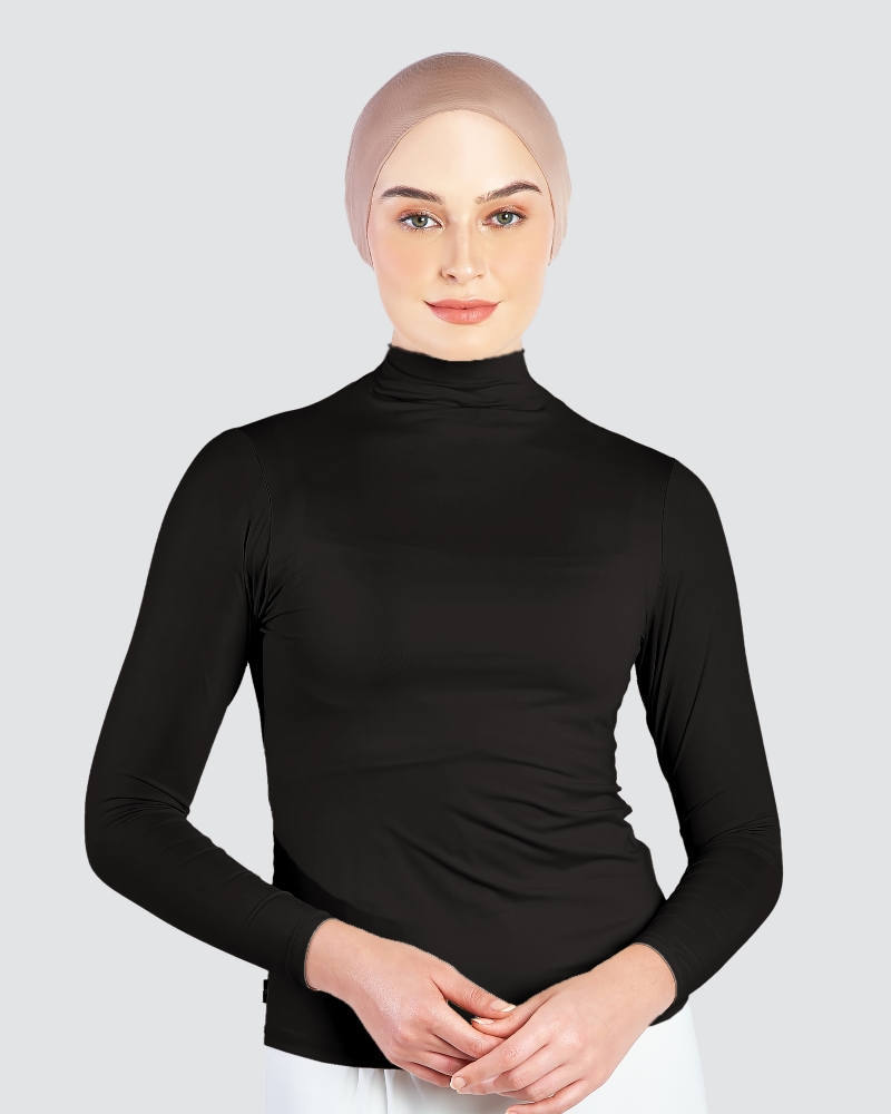 NWEAR LONG SLEEVE TOP - BLACK