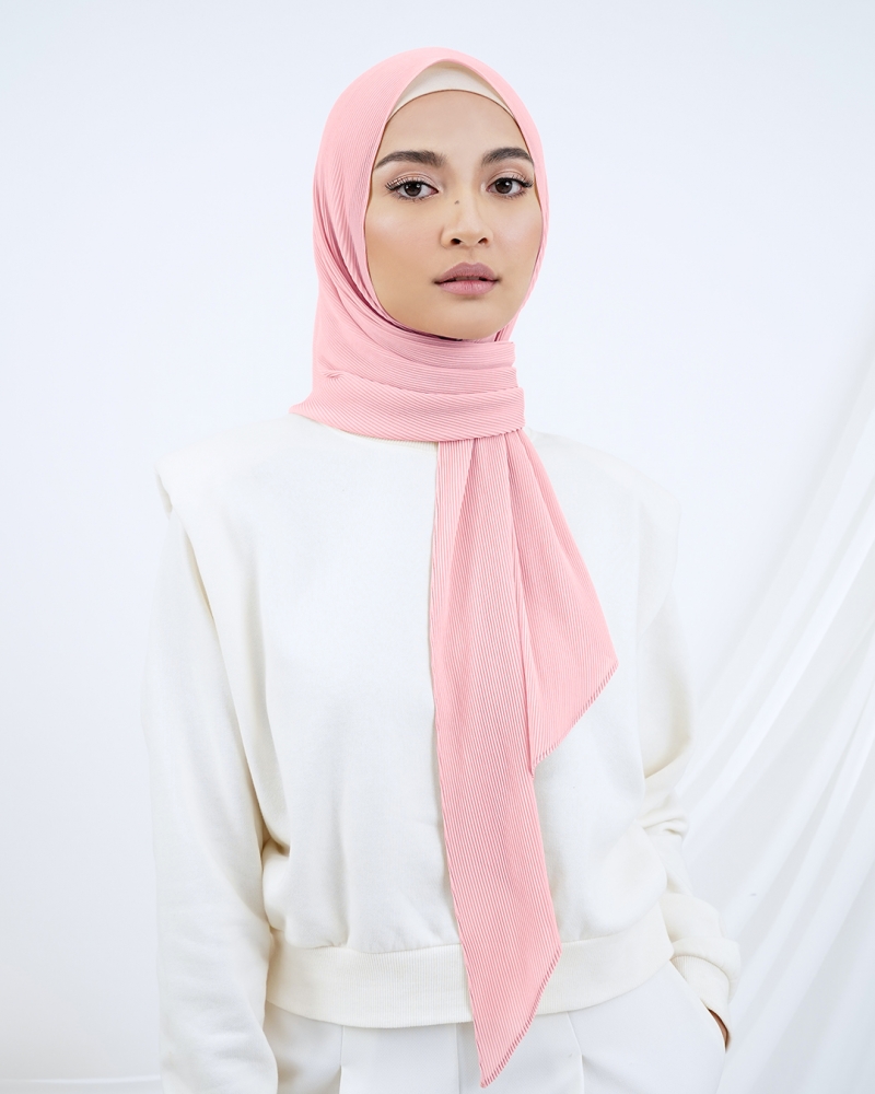 PIYA PLEATED TRIANGLE - BRIGHT BLUSH