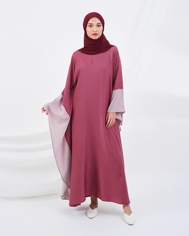 RESORT LOUNGE KAFTAN - RASPBERRY