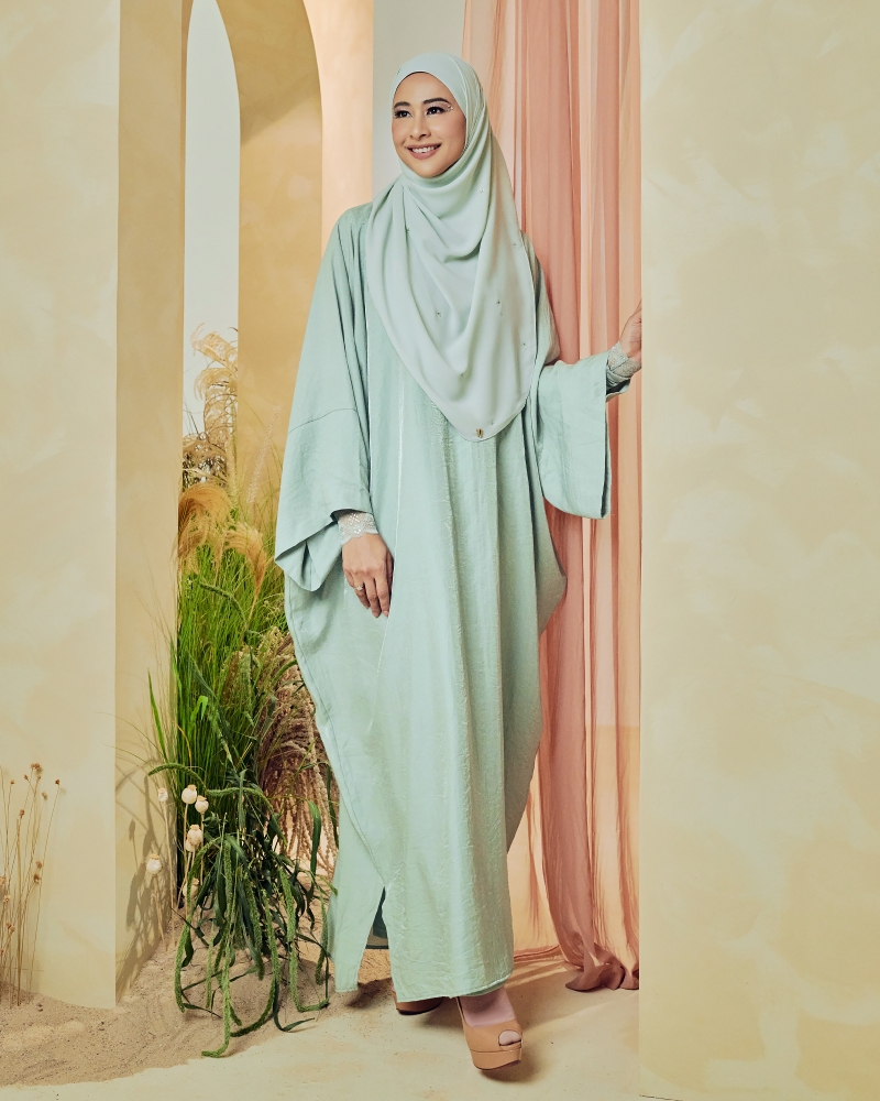 X-PRESS KAFTAN DRESS - SEAFOAM