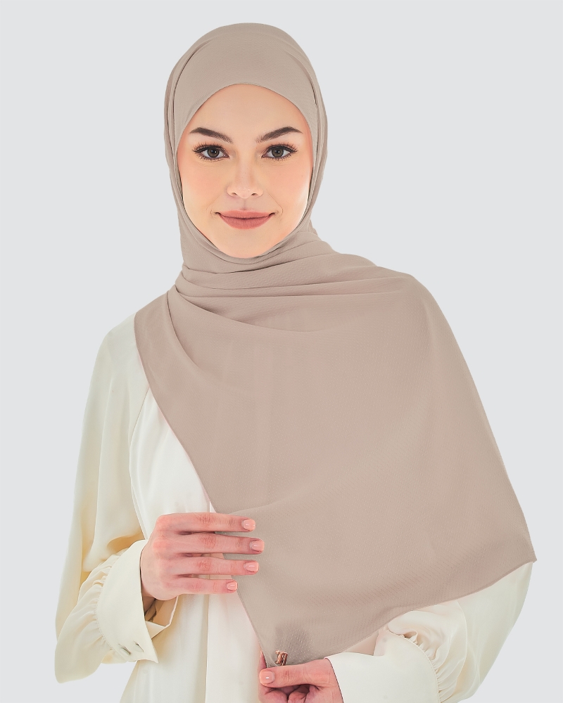  RANIA TEXTURED RAYON SHAWL - MAUVE ROSE