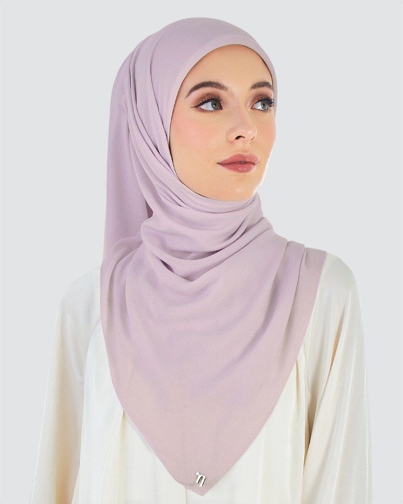 RANIA TEXTURED RAYON SQUARE - ORCHID
