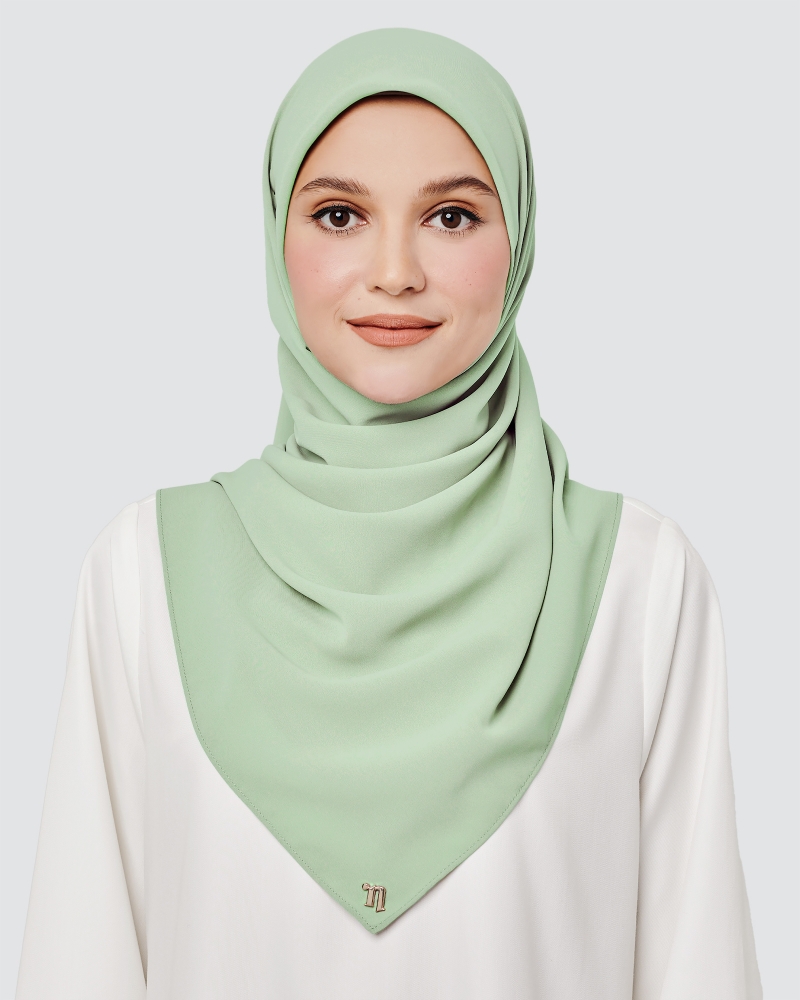 MAYA MATTE SATIN SQUARE - SAGE GREEN