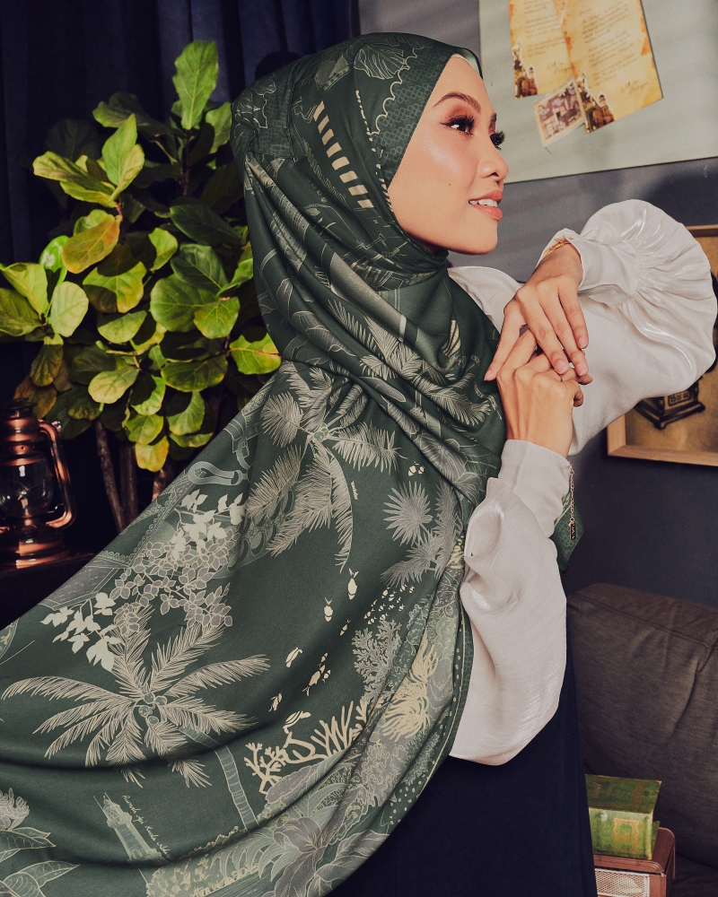 WITH LOVE, MALAYSIA SHAWL - PULUT HITAM