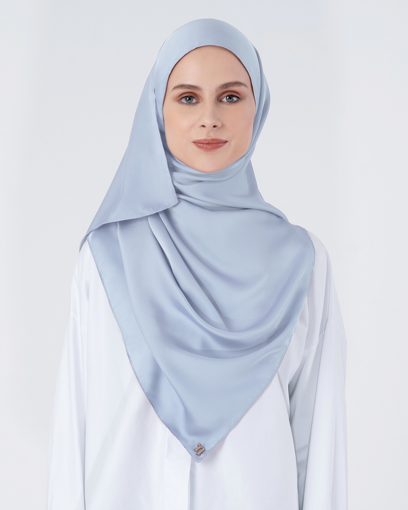 SWARA SATIN SHAWL - BLUE