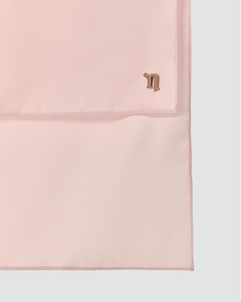 TAHIRA SATIN TWILL SHAWL - BLUSH