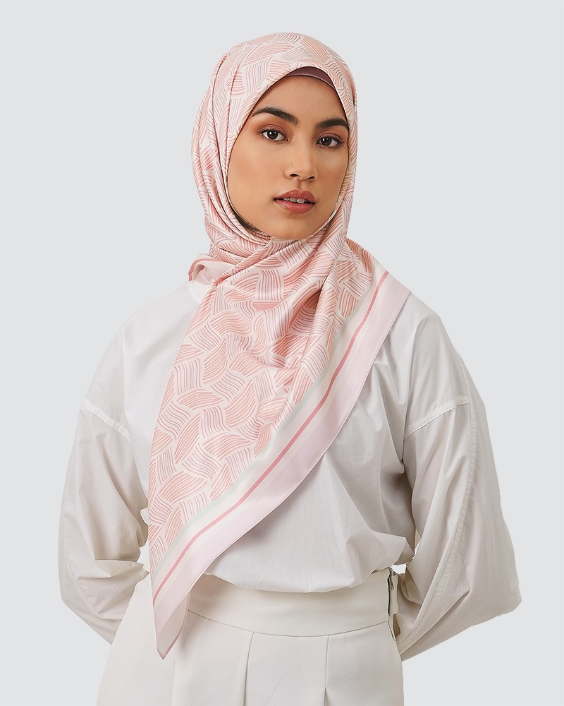 WEAVE SQUARE - SALMON PINK